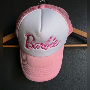 Barbie Trucker Hat Pink White OSFM Adjustable Snapback Cap Baseball